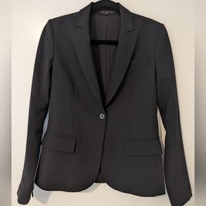 Theory Black Blazer Sz 6